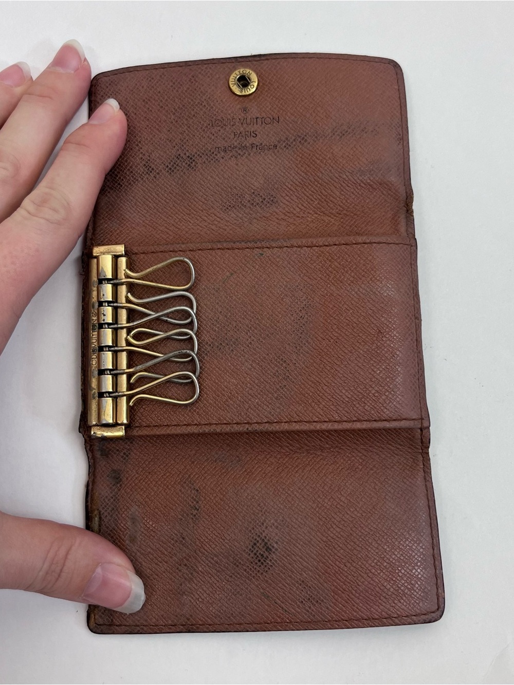 Louis Vuitton Monogram Multicles 6 Key Holder Key Case Wallet Brown Canvas LV - Picture 9 of 13